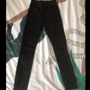 Madewell Black High Rise Skinny Jeans, Size 25